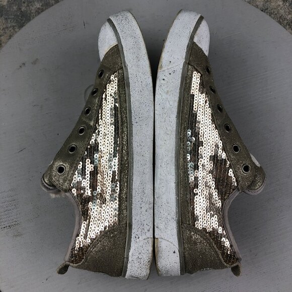 UGG Women's Size 8 Laela Sparkles Gold Closed Toe Slip On Low Top Shoes Sneakers - Picture 8 of 15